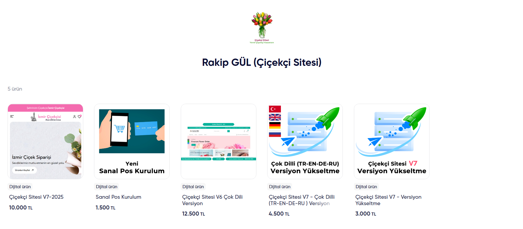 Çiçekçi Sitesi Satın Al